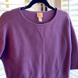 Chicos Purple Knit Sweater